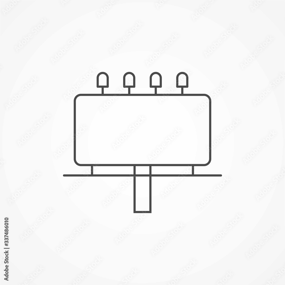 Billboard vector icon sign symbol Billboard vector icon sign symbol