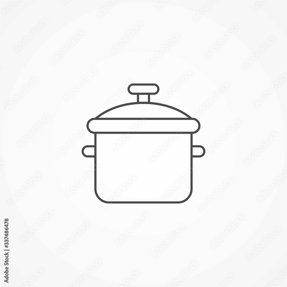 Cooking pot vector icon sign symbol Cooking pot vector icon sign symbol