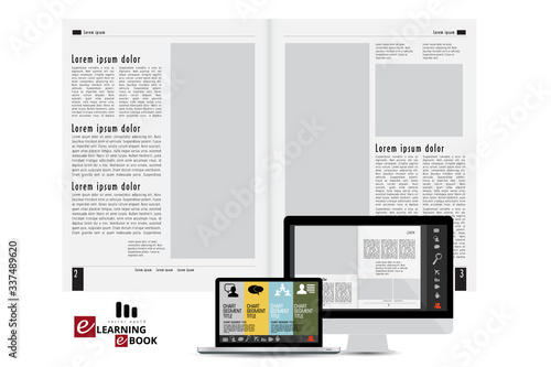 Brochure template flyer background for business design