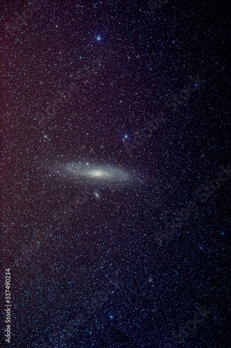 Andromeda galaxy over light polluted area © Fabian