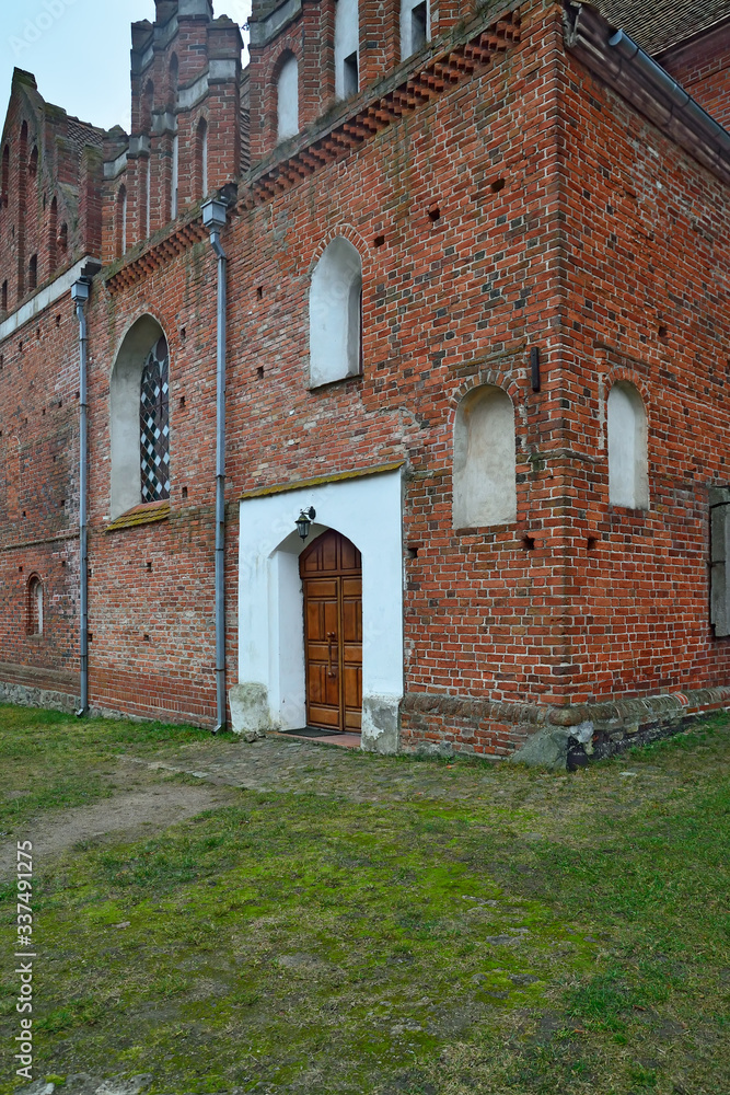 Church of St. George, founded in 1313, formerly Friedland Church. City Pravdinsk, before 1946 Friedland, Kaliningrad region,  Russia