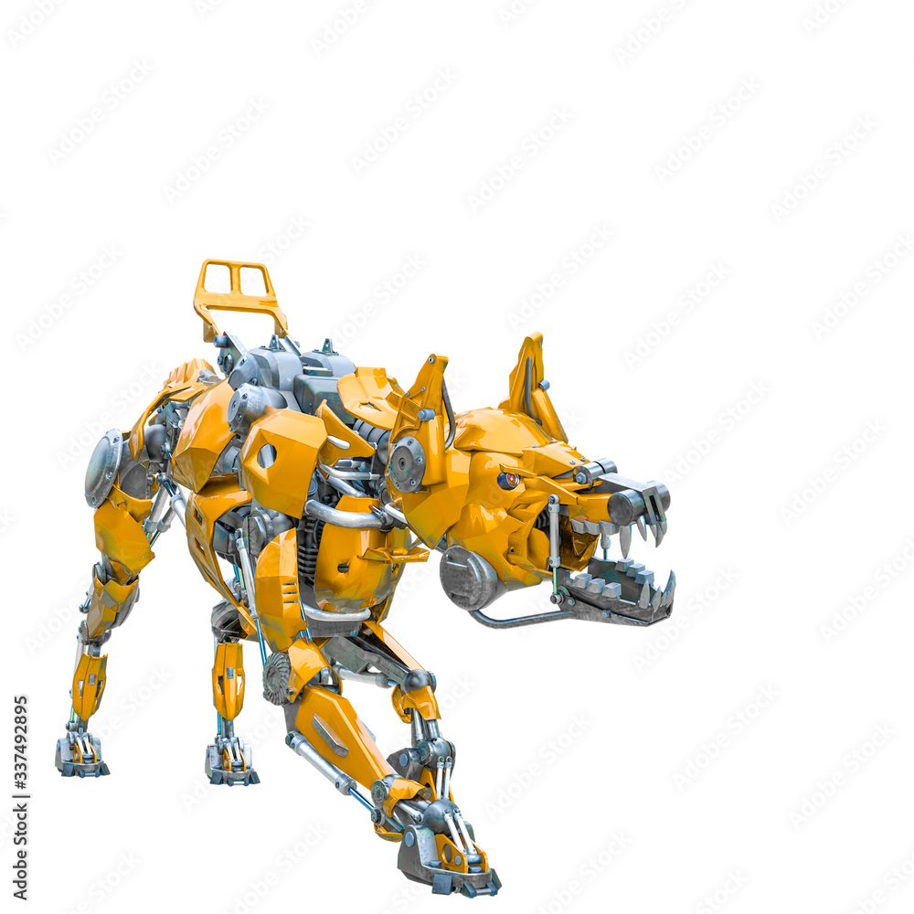 cyber dog crouching cyber dog crouching