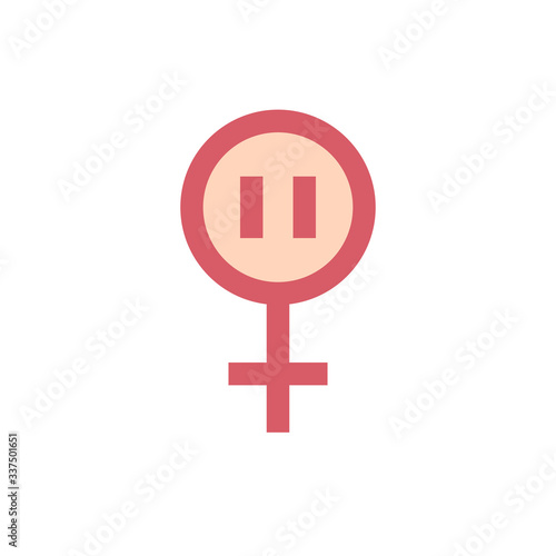 menopause line icon, vector illustration