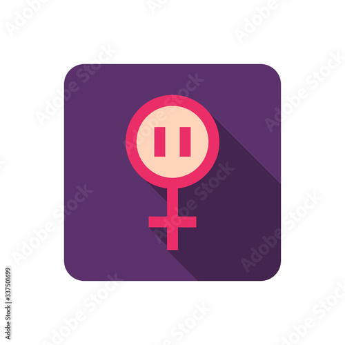 menopause line icon, vector illustration