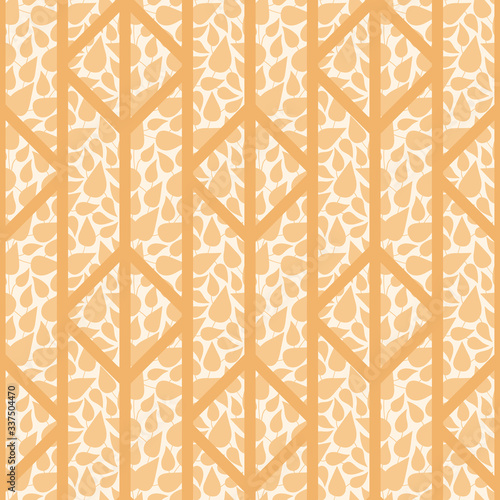 vector seamless pattern textured with leaves, wallpaper, textile fabric design