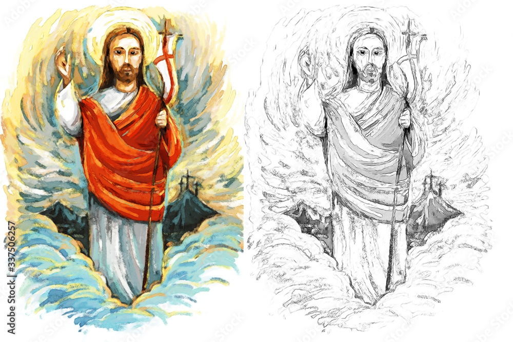 calm jesus messiah raising palm of hand in the background calm jesus messiah raising palm of hand in the background