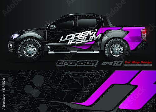 car background design for vehicle vinyl wrap
