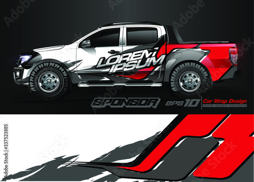 abstract background vector for racing car wrap design and vehicle livery   