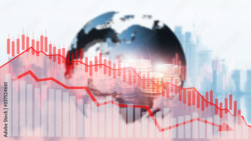 Global economy pandemic fear and economic coronavirus fear or virus outbreak and Stock market fears as a sick financial health as a business Global economy pandemic fear and economic coronavirus fear or virus outbreak and Stock market fears as a sick financial health as a business