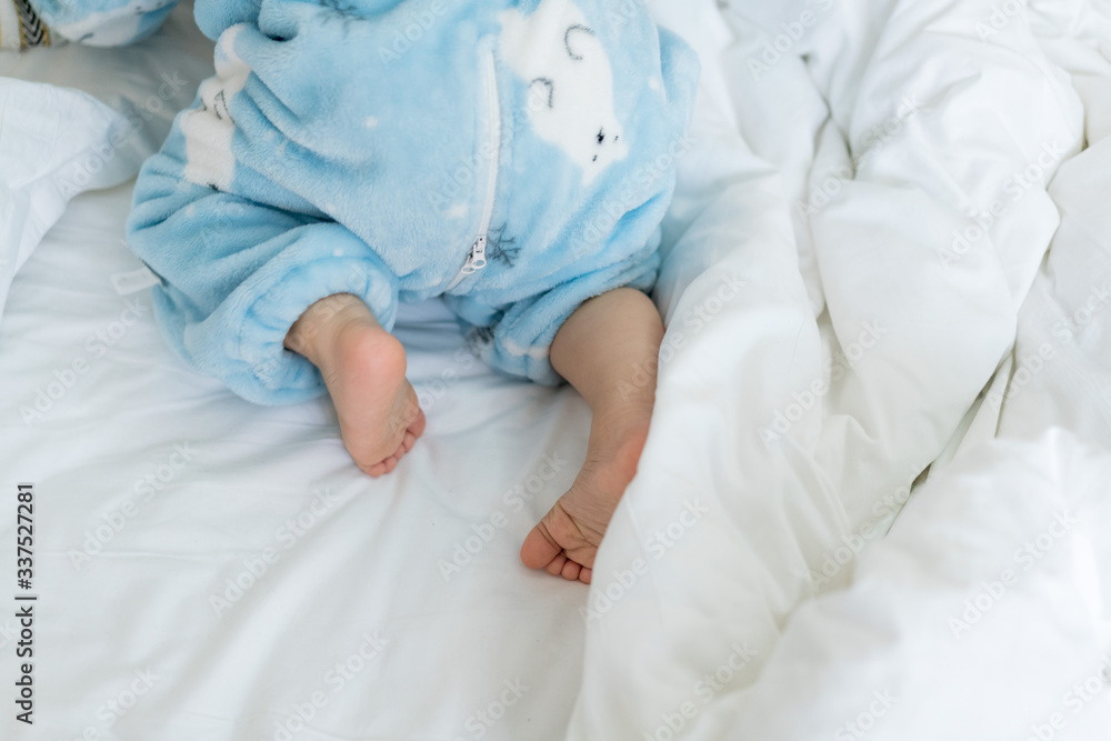 Asian baby living in the room Asian baby living in the room