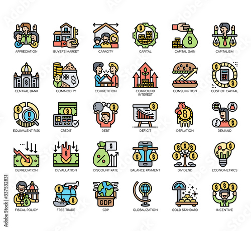 Set of economy thin line and pixel perfect icons for any web and app project.