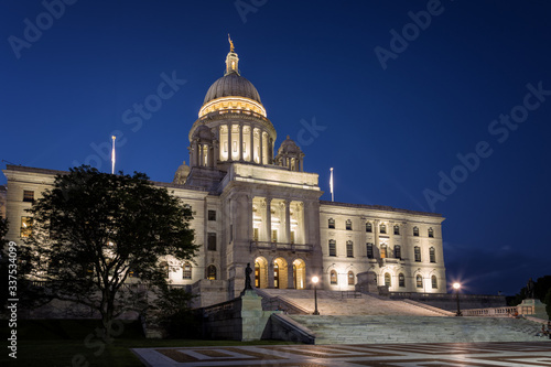 Rhode Island State House at Night © letfluis