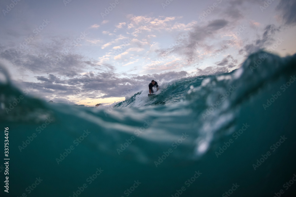 Young surfer at Tamarama Beach, Sydney Australia Young surfer at Tamarama Beach, Sydney Australia