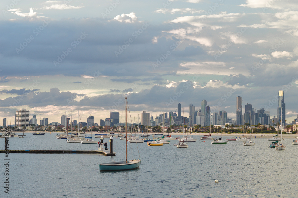 The coast, Saint Kilda in Melbourne Australia....