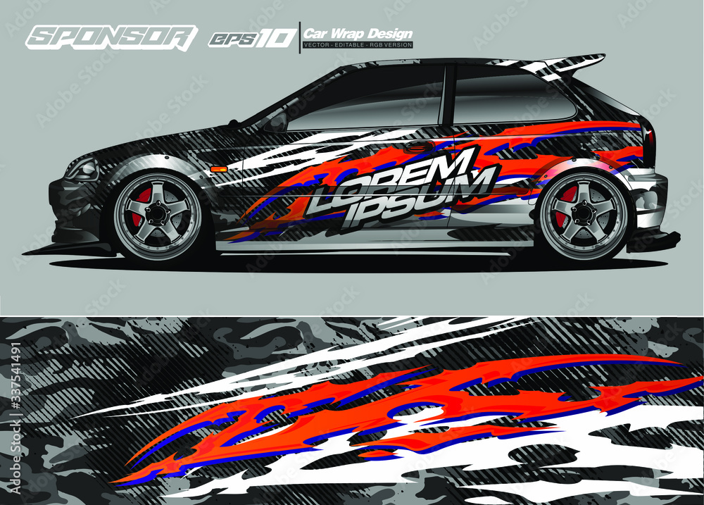 vehicle graphic kit vector. Modern abstract background for car wrap branding and automobile sticker decals livery vehicle graphic kit vector. Modern abstract background for car wrap branding and automobile sticker decals livery