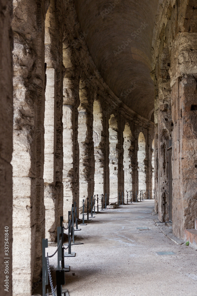 The arcade wall of the Theatre of Marcellus (Theatrum Marcelli or Teatro di Marcello). Ancient open-air theatre in Rome, Italy The arcade wall of the Theatre of Marcellus (Theatrum Marcelli or Teatro di Marcello). Ancient open-air theatre in Rome, Italy