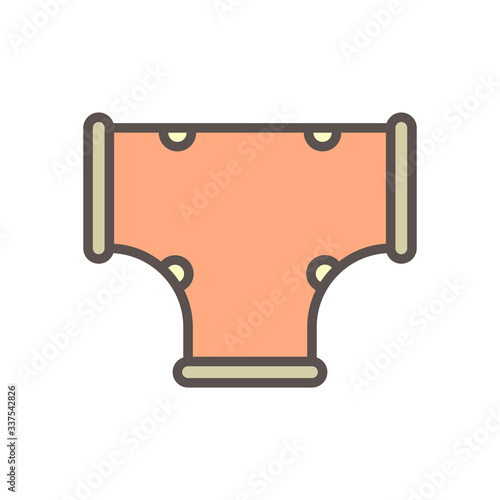 Decorative PVC line pipe cover vector icon. Also called decorative duct, cover guard, tube cover or connecting fitting. Part for air conditioner hvac system to hide refrigeration pipe on external wall