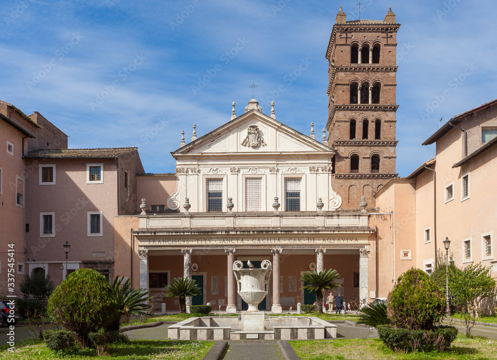 Santa Cecilia in Trastevere. Rome, Italy,