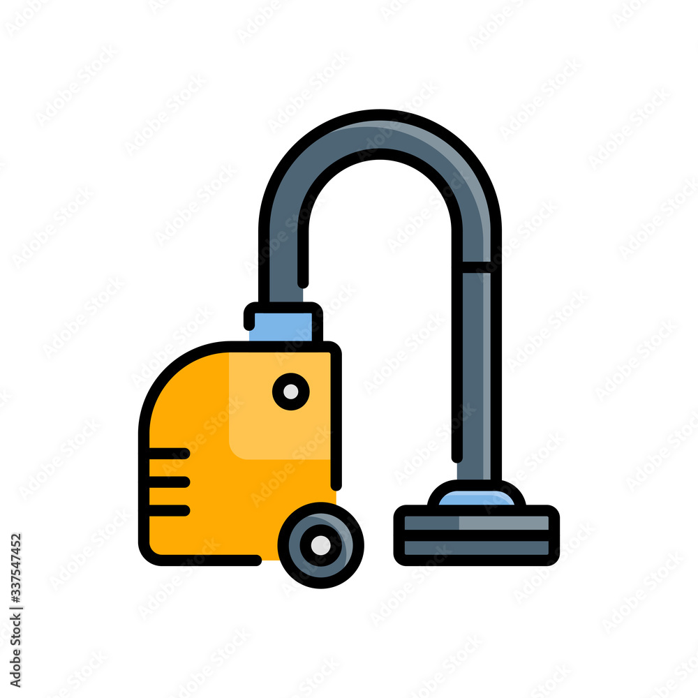 Vacuum Cleaner Vector Icon Style Illustration. Vacuum Cleaner Vector Icon Style Illustration.