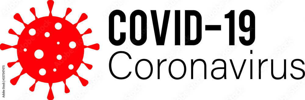 Fototapeta premium Coronavirus Bacteria Cell Icon, 2019-nCoV Novel Coronavirus Bacteria Covid 19. Black and white Isolated Vector Icon, drawing, illustration.