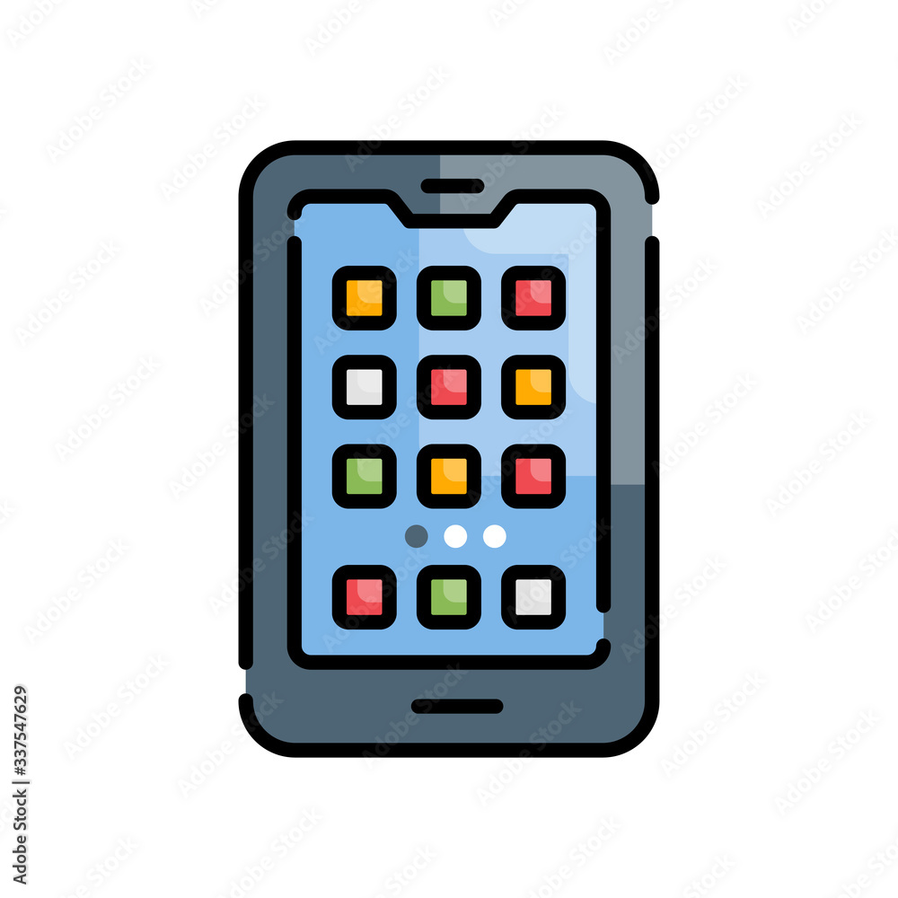 Smart Phone Vector Icon Style Illustration. Smart Phone Vector Icon Style Illustration.