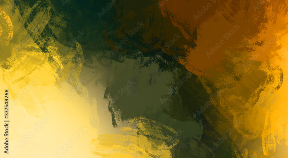 Fototapeta premium Brushed Painted Abstract Background. Brush stroked painting. Artistic vibrant and colorful wallpaper.