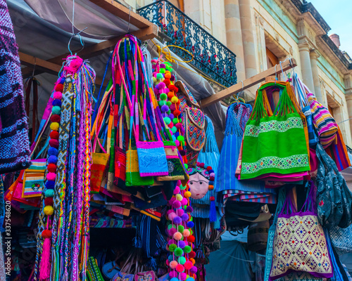 Handicrafts in a market of Oaxaca