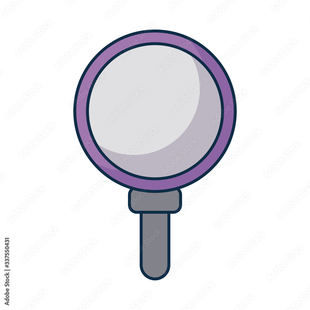 magnifying glass lens on white background magnifying glass lens on white background