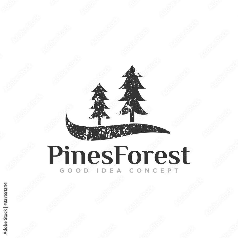 Pine Tree Logo Design Vector Pine Tree Logo Design Vector