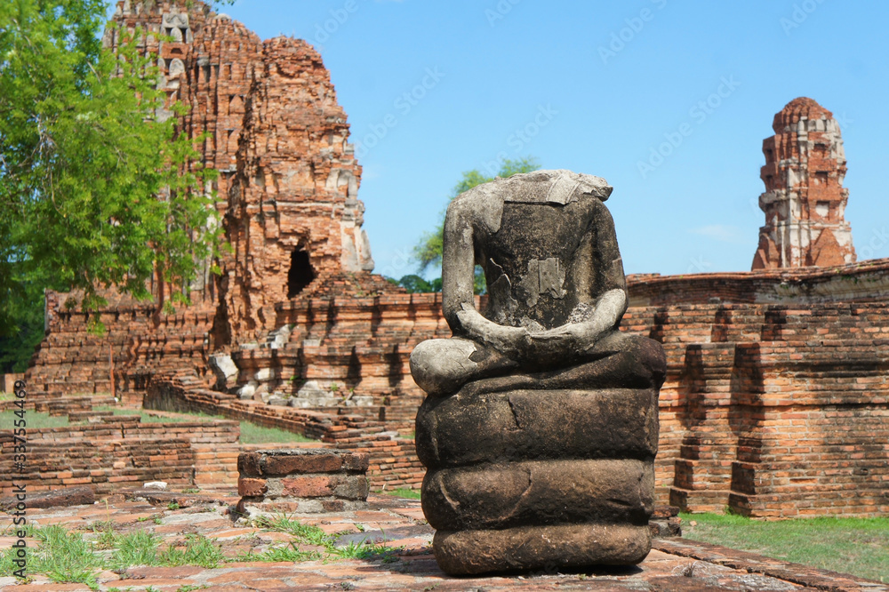 Headless Earth Touching Buddha on Coils