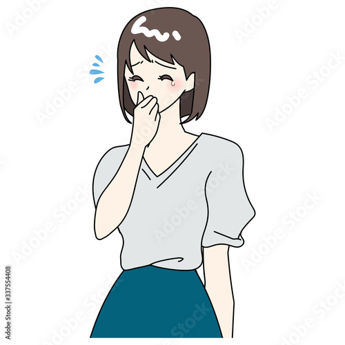 Woman who hates smell