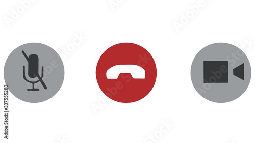 Video call icons