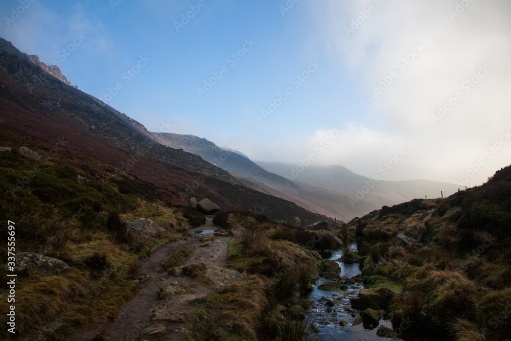 Mountains, Fields and Forests, Edale, Peak District, England, UK