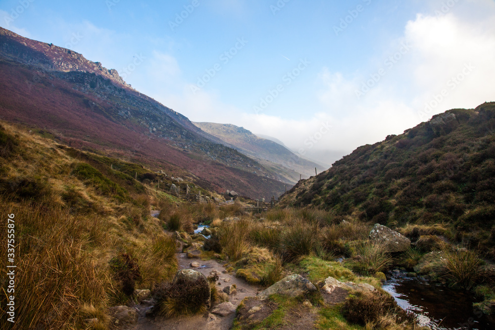 Mountains, Fields and Forests, Edale, Peak District, England, UK