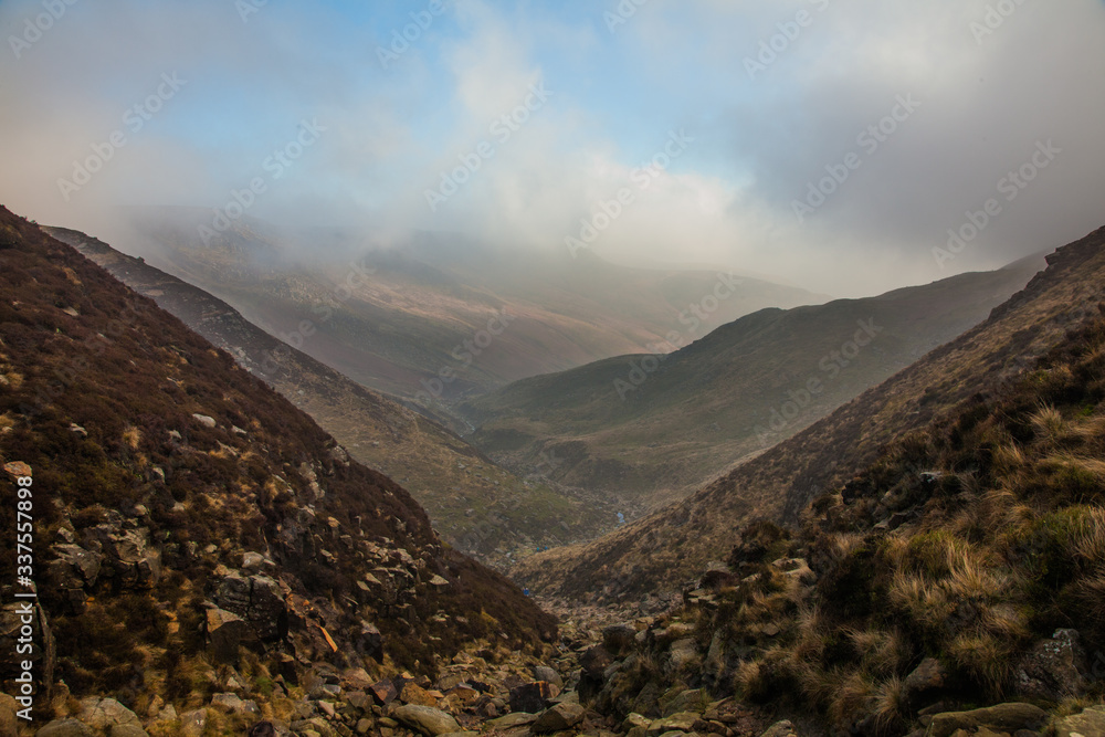 Mountain Landscape,  Edale, Peak District, National Trust, UK