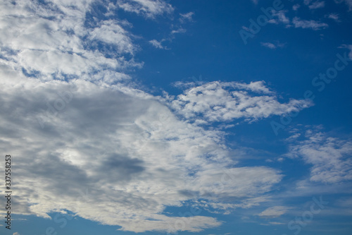 Blue sky and white clouds naturally beautiful