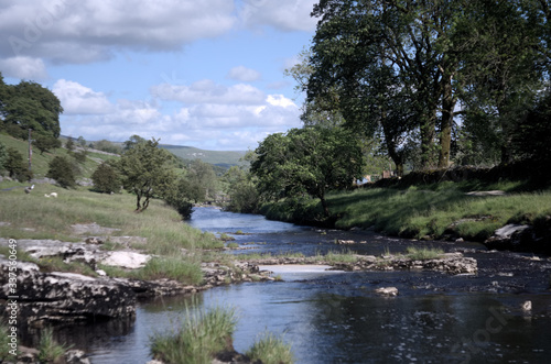 Wharfedale under clouds and sunlight