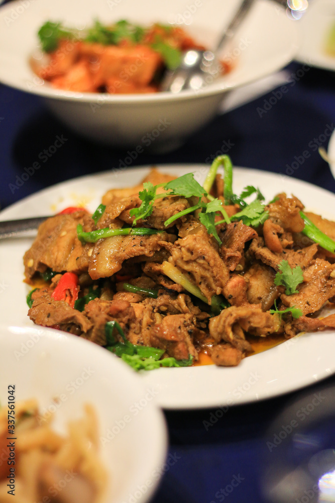 Vietnamese food in Da Nang restaurant.