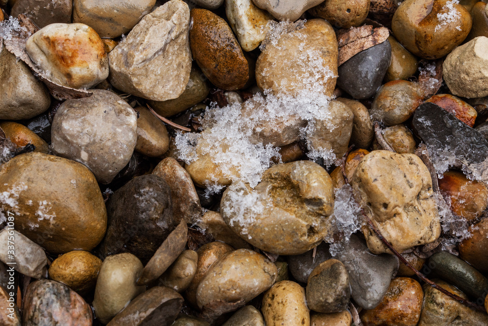 River Rock Pebbles with Frost
River Rock Pebbles with Frost