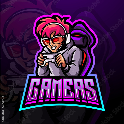 Gamer esport logo  mascot design 