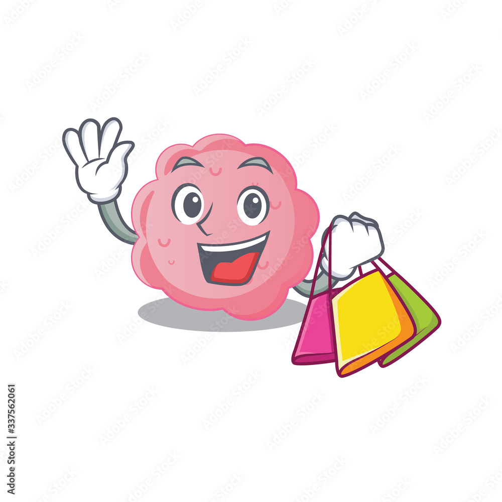 Rich and famous anaplasma phagocytophilum cartoon character holding shopping bags Rich and famous anaplasma phagocytophilum cartoon character holding shopping bags