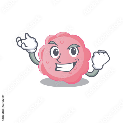 A dazzling anaplasma phagocytophilum mascot design concept with happy face