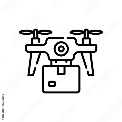 Drone Delivery Vector Icon