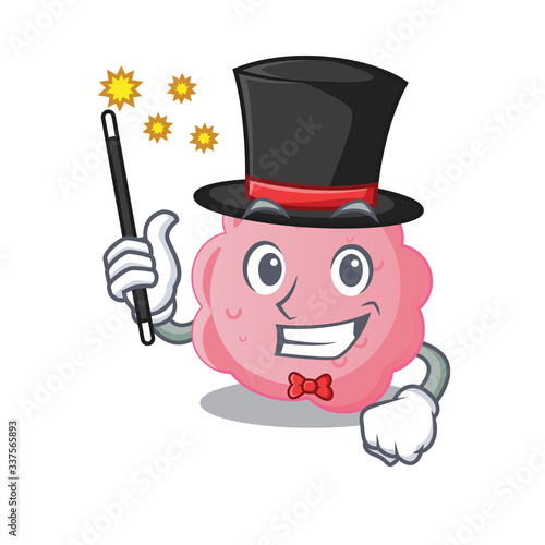 An attractive Magician of anaplasma phagocytophilum cartoon design