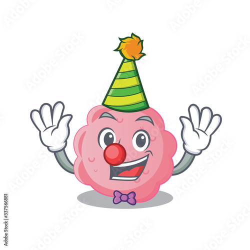 cartoon character design concept of cute clown anaplasma phagocytophilum © kongvector