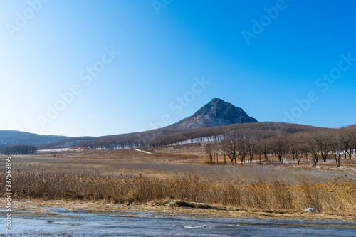 Natural landscape with a view of the Sister hill.