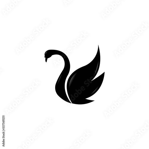 Fototapeta Naklejka Na Ścianę i Meble -  Swan logo Template vector