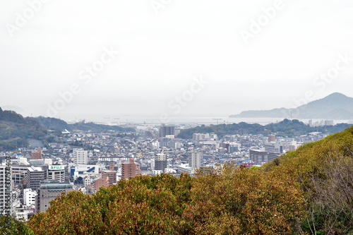 愛媛県松山市「松山城天守閣から眺める景色」