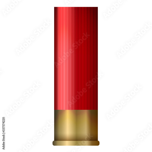 shotgun shell ammo in red photo