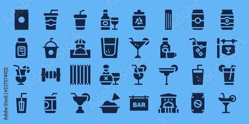 tequila icon set